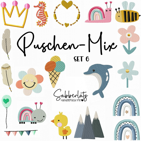 Preview: Puschen-Mix Set 6
